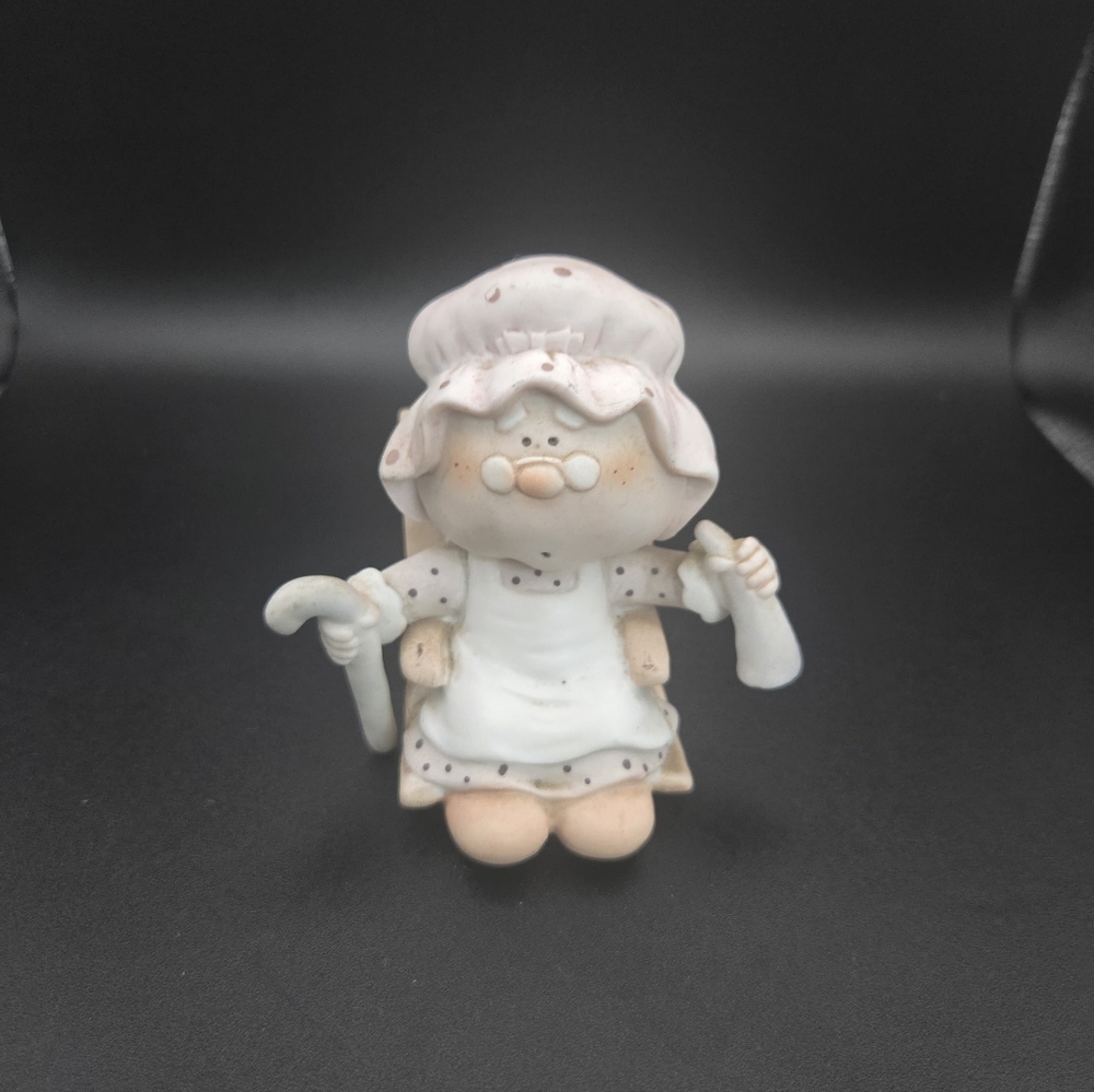 Ceramic Figurine of a Woman Old Lady Bumpkins